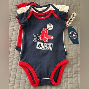 NWT Boston Red Sox Baby Bodysuit Set of 3 (3-6 months) for Girl